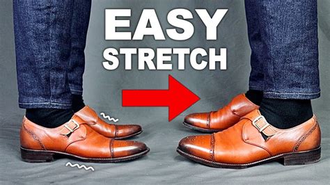 stretch fake leather shoes|how to stretch leather shoes wider.